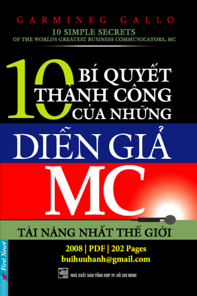 10 Bí Quyết Thành Công Của Những Diễn Giả MC (NXB Tổng Hợp 2008) - Carmine Gallo, 202 Trang