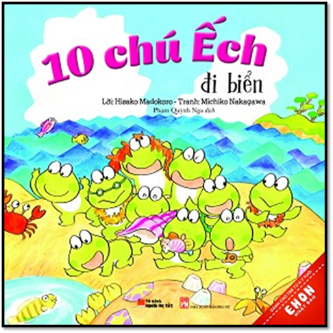 10 Chú Ếch Đi Biển (NXB Phụ Nữ 2016) - Hisako Madokoro, 34 Trang