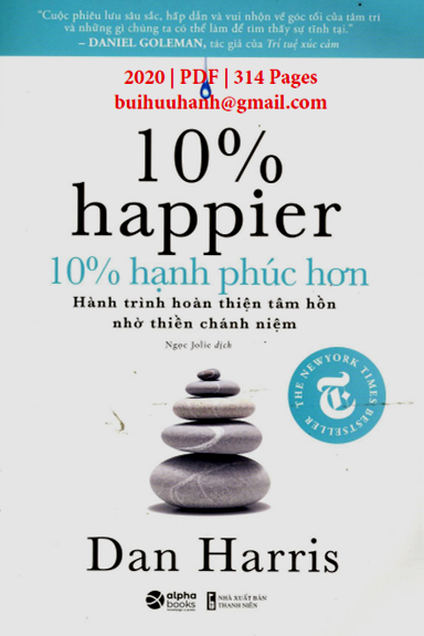 10% Hạnh Phúc Hơn (NXB Thanh Niên 2020) - Dan Harris, 314 Trang