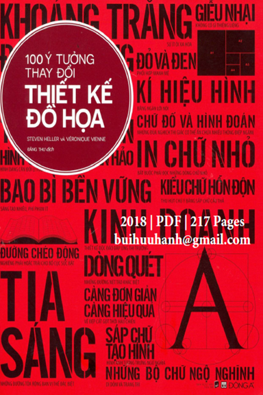 100 Ý Tưởng Thay Đổi Thiết Kế Đồ Họa (NXB Dân Trí 2018) - Steven Heller, 217 Trang
