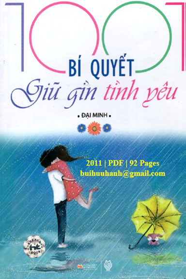 1001 Bí Quyết Giữ Gìn Tình Yêu (NXB Thời Đại 2011) - Đại Minh, 92 Trang