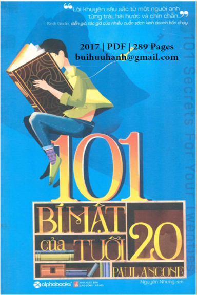 101 Bí Mật Của Tuổi 20 (NXB Lao Động Xã Hội 2017) - Paul Angone, 289 Trang