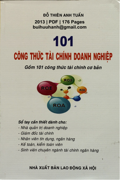 101 Công Thức Tài Chính Doanh Nghiệp (NXB Lao Động Xã Hội 2013) - Đỗ Thiên Anh Tuấn, 176 Trang
