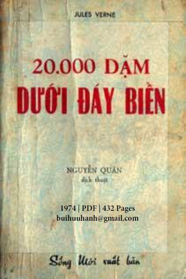 20.000 Dặm Dưới Đáy Biển (NXB Sống Mới 1974) - Jules Verne, 432 Trang