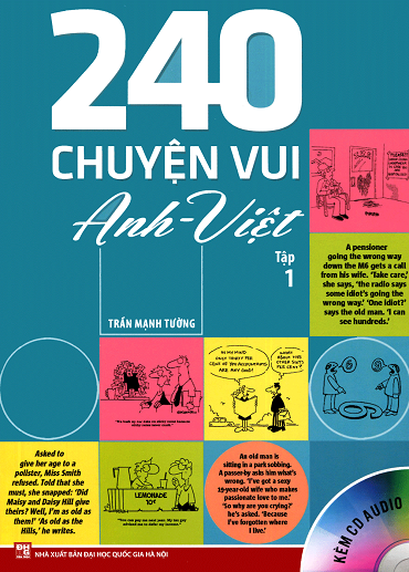 240 Chuyện Vui Anh-Việt Tập 1 (NXB Đại Học Quốc Gia 2015) - Trần Mạnh Tường, 256 Trang