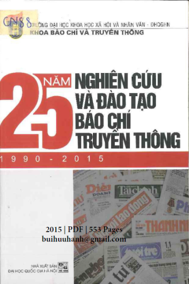 25 Năm Nghiên Cứu Và Đào Tạo Báo Chí Truyền Thông (NXB Đại Học Quốc Gia 2015) - Đặng Thị Thu Hương