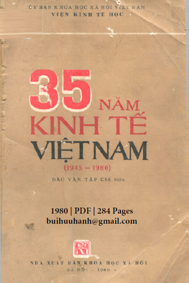 35 Năm Kinh Tế Việt Nam 1945-1980 (NXB Khoa Học Xã Hội 1980) - Đào Văn Tập, 284 Trang