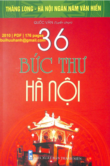 36 Bức Thư Hà Nội (NXB Thanh Niên 2010) - Quốc Văn, 176 Trang