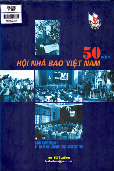 50 Năm Hội Nhà Báo Việt Nam (NXB Hội Nhà Báo 2001) - Trần Mai Hạnh, 143 Trang