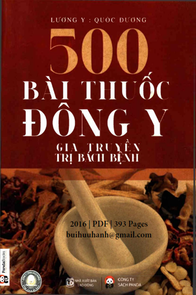 500 Bài Thuốc Đông Y Gia Truyền Trị Bách Bệnh (NXB Lao Động 2016) - Quốc Đương, 393 Trang
