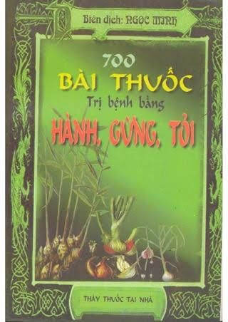 700 Bài Thuốc Trị Bệnh Bằng Hành, Gừng, Tỏi (NXB Thanh Hóa 2001) - Trương Chí Hoa, 371 Trang