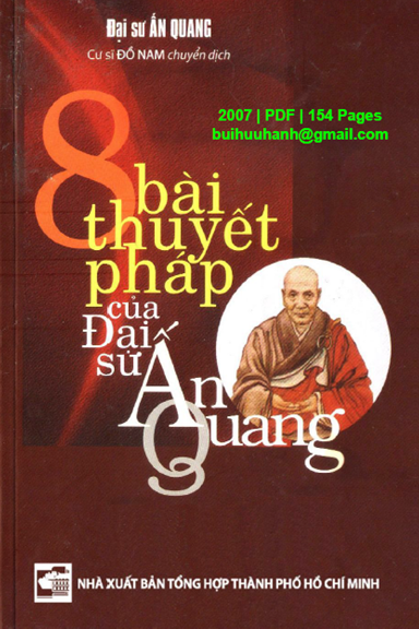 8 Bài Thuyết Pháp Của Đại Sư Ấn Quang (NXB Tổng Hợp 2007) - Đỗ Nam, 154 Trang
