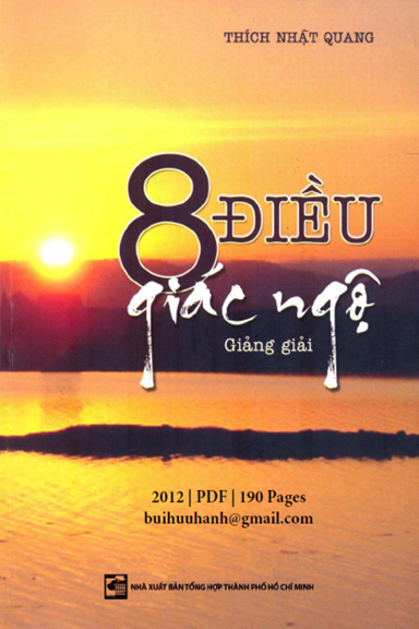 8 Điều Giác Ngộ Giảng Giải (NXB Tổng Hợp 2012) - Thích Nhật Quang, 190 Trang