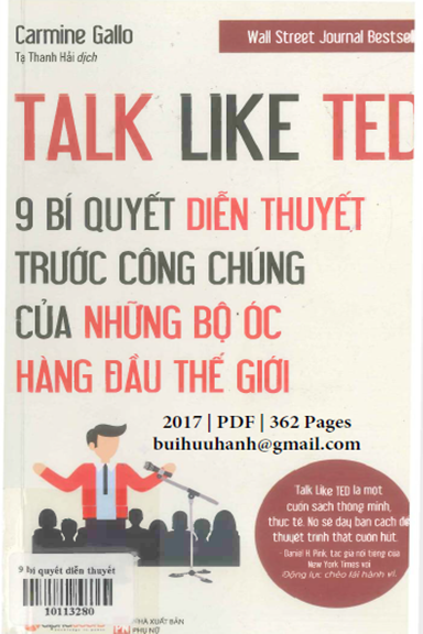 9 Bí Quyết Diễn Thuyết Trước Công Chúng Của Những Bộ Óc Hàng Đầu Thế Giới - Carmine Gallo, 362 Trang