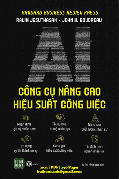 AI Công Cụ Nâng Cao Hiệu Suất Công Việc (NXB Lao Động 2023) - Ravin Jesuthasan, 290 Trang