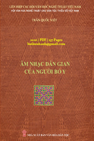 Âm Nhạc Dân Gian Của Người Bố Y (NXB Văn Hóa Dân Tộc 2020) - Trần Quốc Việt, 137 Trang