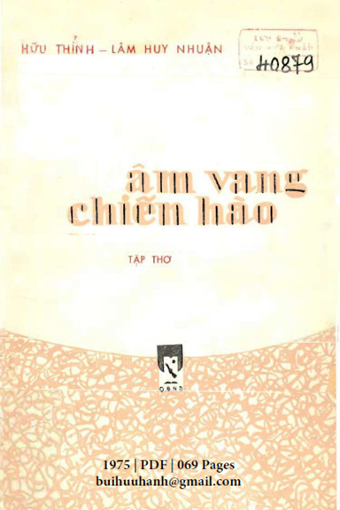 Âm Vang Chiến Hào (NXB Quân Đội 1975) - Hữu Thỉnh, 69 Trang