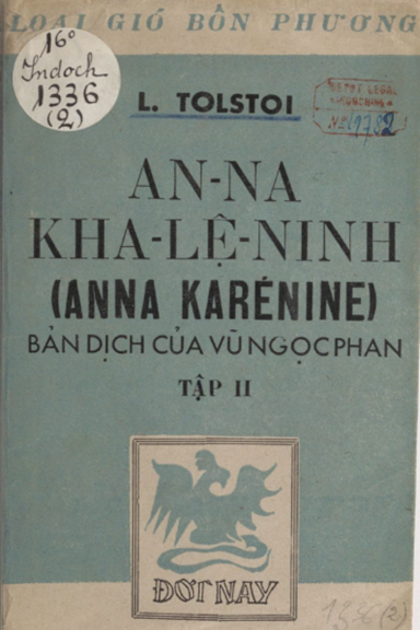 An Na Kha Lệ Ninh Tập 2 (NXB Đời Nay 1943) - Tolstoi, 200 Trang