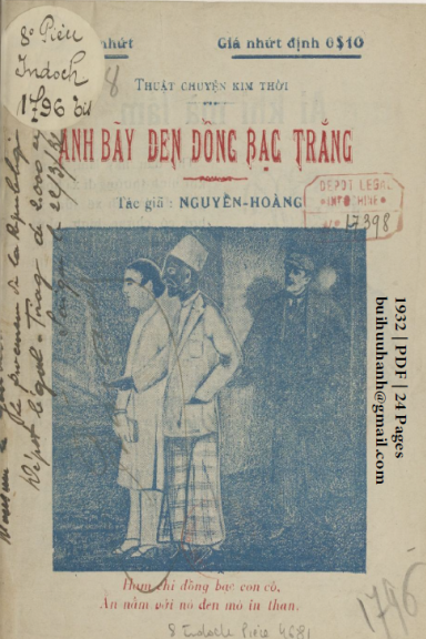 Anh Bãy Đen Đồng Bạc Trắng Cuốn 1 (NXB Huỳnh Kim Danh 1932) - Nguyễn Hoàng, 24 Trang