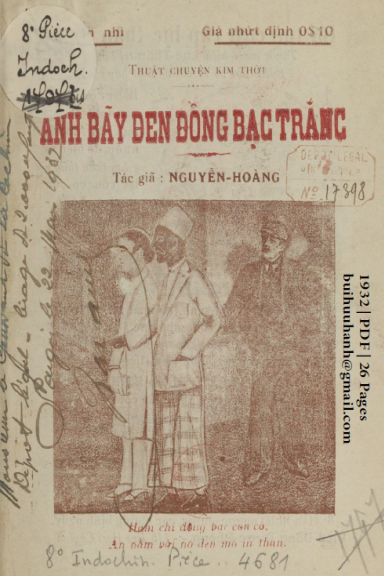 Anh Bãy Đen Đồng Bạc Trắng Cuốn 2 (NXB Huỳnh Kim Danh 1932) - Nguyễn Hoàng, 26 Trang
