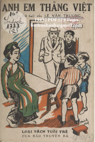 Anh Em Thằng Việt Quyển 2 (NXB Tân Dân 1943) - Lê Văn Trương, 79 Trang