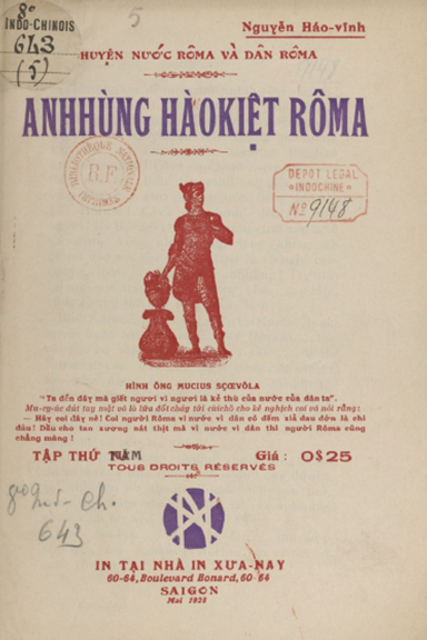 Anh Hùng Hào Kiệt Rôma Tập 5 (NXB Xưa Nay 1928) - Nguyễn Háo Vĩnh, 36 Trang