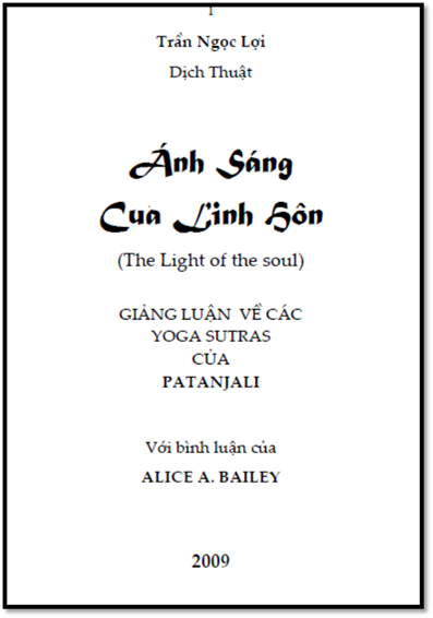 Ánh Sáng Của Linh Hồn (NXB Hải Phòng 2009) - Alice A. Bailey, 455 Trang