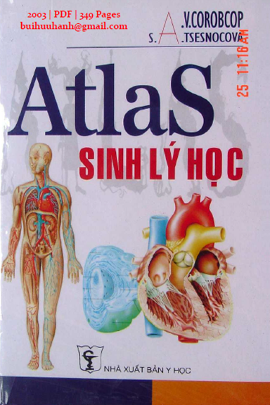 Atlas Sinh Lý Học (NXB Y Học 2003) - Võ Trần Khúc Mã, 349 Trang