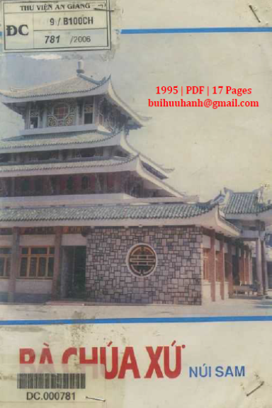 Bà Chúa Xứ Núi Sam (NXB An Giang 1995) - Hạnh Nguyên, 17 Trang