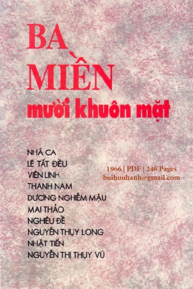 Ba Miền Mười Khuôn Mặt (NXB Kim Anh 1966) - Nhã Ca, 246 Trang
