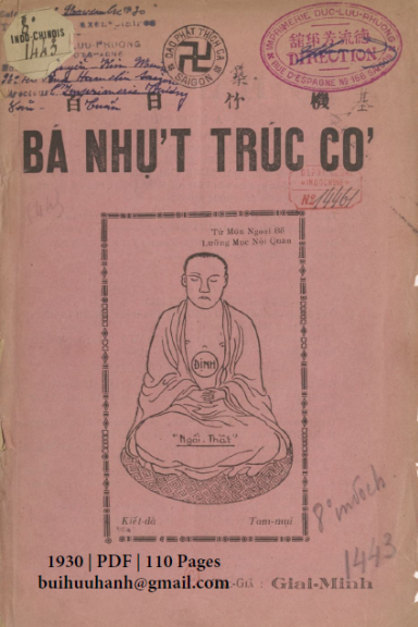 Bá Nhựt Trúc Cơ (NXB Đức Lưu Phương 1930) - Giai Minh, 110 Trang