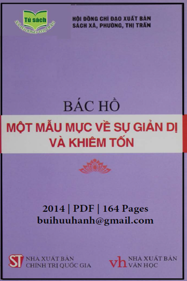 Bác Hồ Một Mẫu Mực Về Sự Giản Dị Và Khiêm Tốn (NXB Chính Trị 2014) - Nhiều Tác Giả, 164 Trang