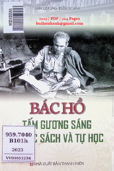 Bác Hồ Tấm Gương Sáng Về Đọc Sách Và Tự Học (NXB Thanh Niên 2022) - Ánh Dương, 204 Trang