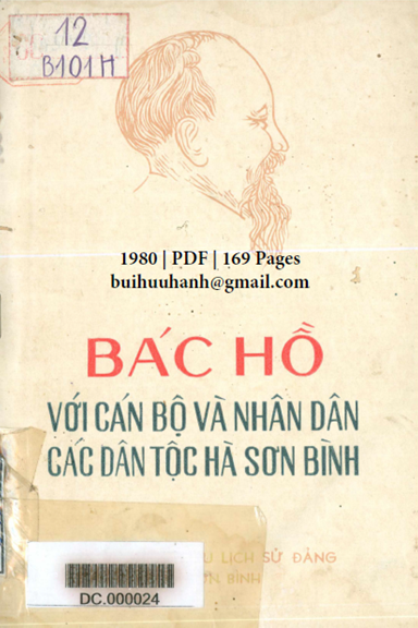 Bác Hồ Với Cán Bộ Và Nhân Dân Các Dân Tộc Hà Sơn Bình (NXB Hà Sơn Bình 1980) - Nhiều Tác Giả