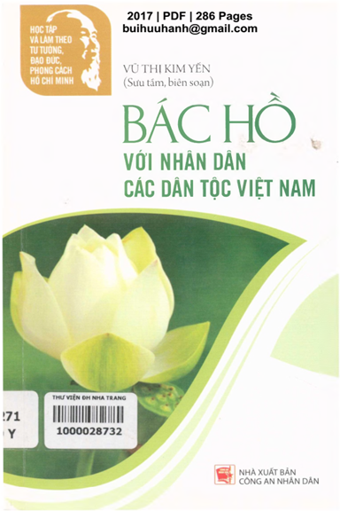 Bác Hồ Với Nhân Dân Các Dân Tộc Việt Nam (NXB Công An 2017) - Vũ Thị Kim Yến, 286 Trang