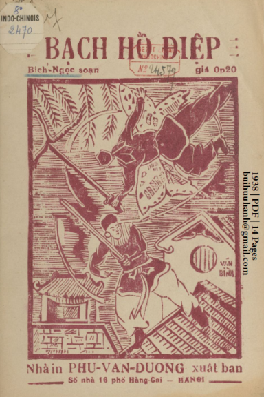 Bạch Hồ Điệp Số 1 (NXB Phú Văn Đường 1938) - Bích Ngọc, 14 Trang