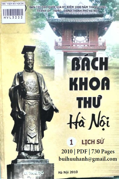 Bách Khoa Thư Hà Nội Tập 1-Lịch Sử (NXB Thời Đại 2010) - Phan Huy Lê, 730 Trang