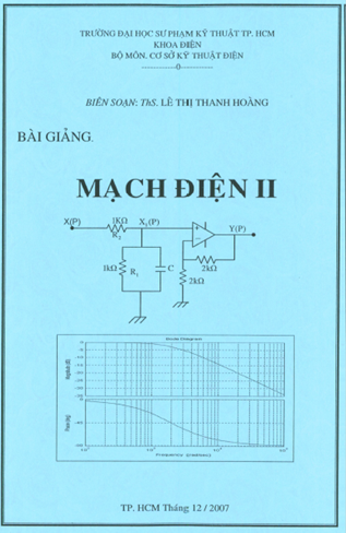 Bài Giảng Mạch Điện 2 (NXB Hồ Chí Minh 2007) - Lê Thị Thanh Hoàng, 98 Trang