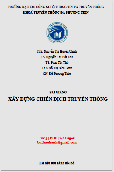 Bài Giảng Xây Dựng Chiến Dịch Truyền Thông (NXB Thái Nguyên 2023) - Nguyễn Thị Huyền Chinh