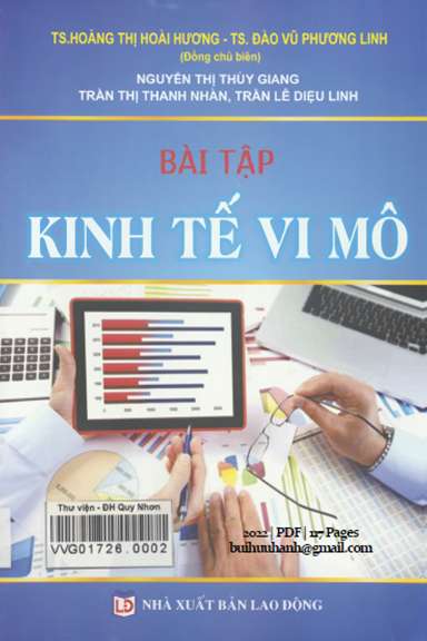 Bài Tập Kinh Tế Vi Mô (NXB Lao Động 2022) - Hoàng Thị Hoài Hương, 117 Trang