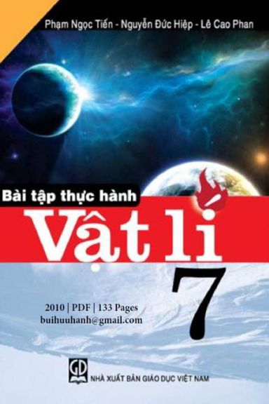 Bài Tập Thực Hành Vật Lí 7 (NXB Giáo Dục 2010) - Phạm Ngọc Tiến, 132 Trang