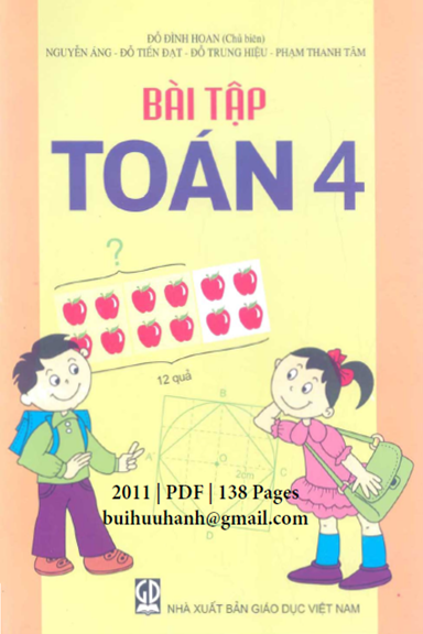 Bài Tập Toán Lớp 4 (NXB Giáo Dục 2011) - Đỗ Đình Hoan, 138 Trang