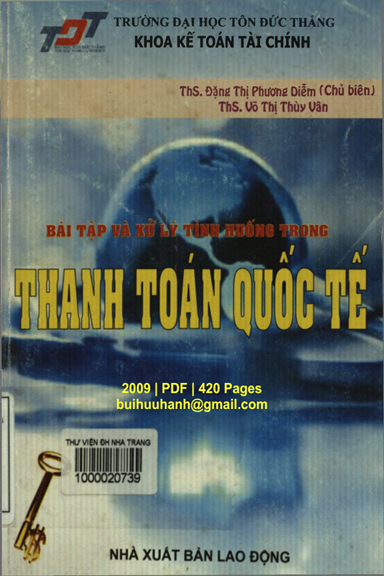 Bài Tập Và Xử Lý Tình Huống Trong Thanh Toán Quốc Tế (NXB Lao Động 2009) - Đặng Thị Phương Diễm
