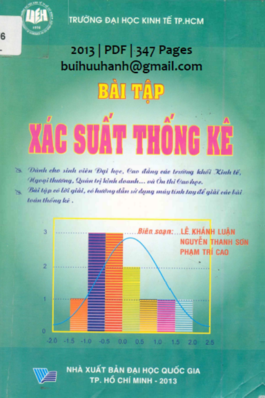 Bài Tập Xác Suất Thống Kê (NXB Đại Học Quốc Gia 2013) - Lê Khánh Luận, 347 Trang