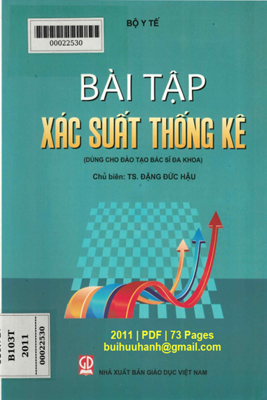 Bài Tập Xác Suất Thống Kê (NXB Giáo Dục 2011) - Đặng Đức Hậu, 73 Trang