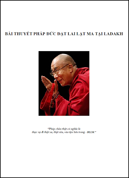 Bài Thuyết Pháp Đức Đạt Lai Lạt Ma Tại Ladakh - Ladakh-Ấn, Riva, dịch Ấn-Anh, 9 trang