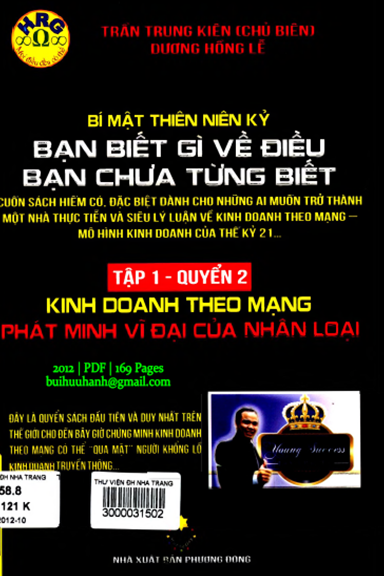 Bạn Biết Gì Về Điều Bạn Chưa Từng Biết Tập 1 Quyển 2 (NXB Phương Đông 2012) - Trần Trung Kiên