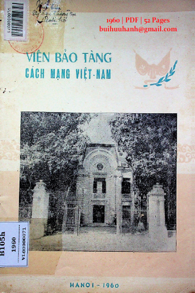 Bản Hướng Dẫn Của Viện Bảo Tàng Cách Mạng Việt Nam (NXB Hà Nội 1961) - Nhiều Tác Giả, 52 Trang