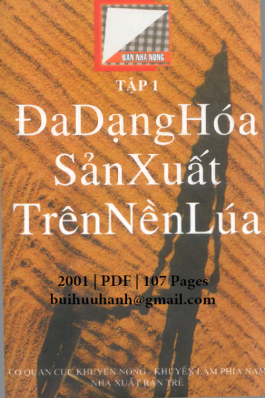 Bạn Nhà Nông Tập 1-Đa Dạng Hóa Sản Xuất Trên Nền Lúa (NXB Trẻ 2001) - Nhiều Tác Giả, 107 Trang