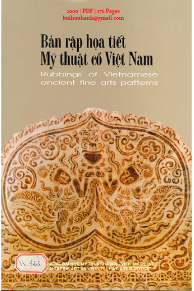 Bản Rập Họa Tiết Mỹ Thuật Cổ Việt Nam (NXB Mỹ Thuật 2000) - Nguyễn Du Chi,  176 Trang